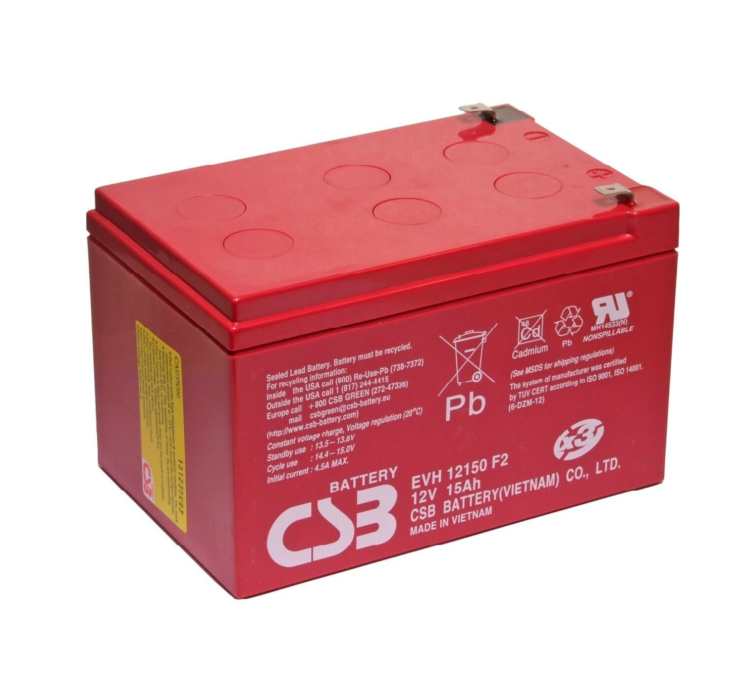 Baterie CSB 12V 15Ah (1 článek)