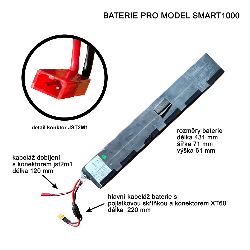 Baterie Li-Ion 48V 17,5Ah LG – Smart (na zakázku)